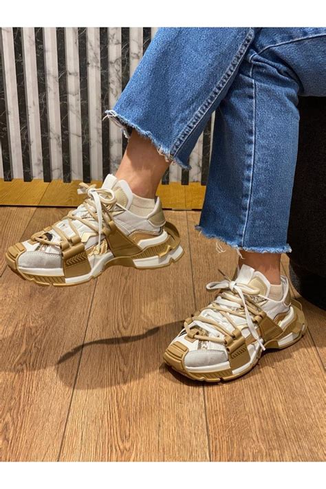 Kadın lopez Beyaz nude Spor Ayakkabı Dicle Polat Shoes