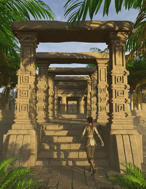 Aztec Architecture 2 » Daz3D and Poses stuffs download free ...