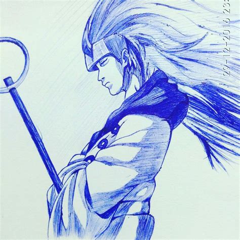 Pen Sketch Madara Uchiha Naruto Uzumaki Sage Of Six Path Sketches