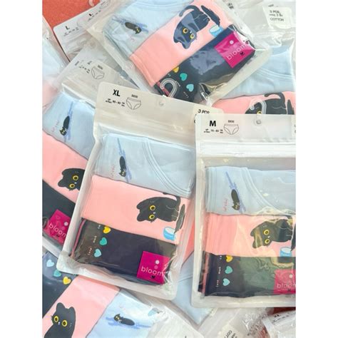 Wacoal Bloom Panty Cotton Bikini กางเกงในสำหรบเดก Pack รน WU J Size M L XL XXL Shopee
