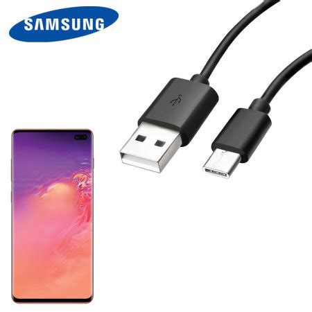 Official Samsung USB C Galaxy S10 Plus Ladekabel Schwarz