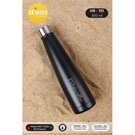 Promo Orinoco Thermos Aesthetic Hr Tumbler Hot Cold Vacuum Flask Ml Hitam Kota