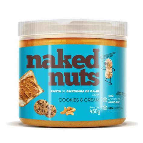 Pasta De Castanha De Caju Pedacinhos De Cookies Sem A Car Naked Nuts G Comida Vegana