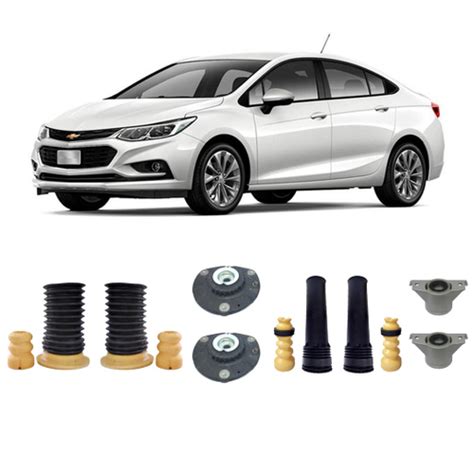 4 Kit Coxim Batente Dianteiro Traseiro Cruze Sedan 2019 2020 2021