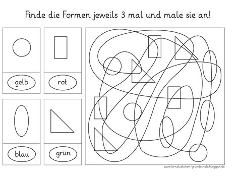 Lernstübchen Formen finden 1 visuelle Wahrnehmung schulen