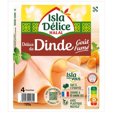 Blanc De Dinde Go T Fum Halal Isla Delice La Barquette De G