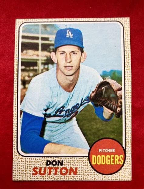 Don Sutton Baseball Card 1966 Topps Don Sutton Dodgers Rookie Stars