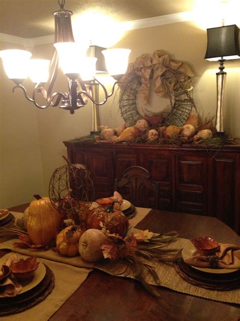 Fall Decorations For A Buffet Table at Sylvia Massey blog