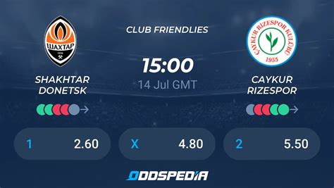 Shakhtar Donetsk Vs Caykur Rizespor Predictions Odds Live Score Stats