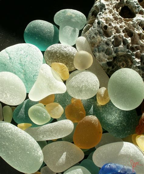 Some Of The Lovely Beachglass I Found Along The Edgewater In Cleveland Ohio 2009 Sea Glass Art