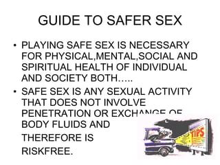 Safe Sex Campaign Ask PPT