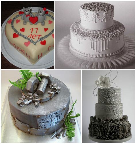 Торт на никелевую свадьбу - 69 фото