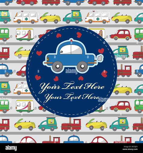 Cartoon Car Card Stock Vector Image And Art Alamy
