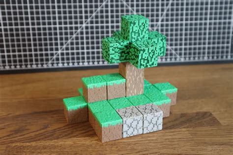Magnetic Minecraft blocks by IDMyron MakerWorld: Download Free 3D Models