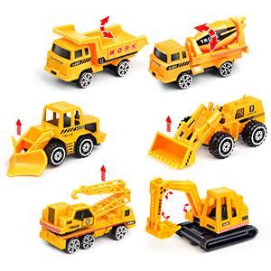Construction Truck Toys Set Engineering Vehicles Playset Die cast Car ...
