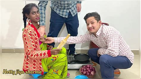 First Time Sex With Bhabhi In Kitchen With Two Dever S Threesome Sex Xxx Mobile Porno Videos