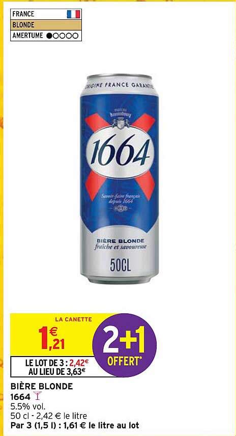 Promo Bi Re Blonde Chez Intermarch Hyper Icatalogue Fr