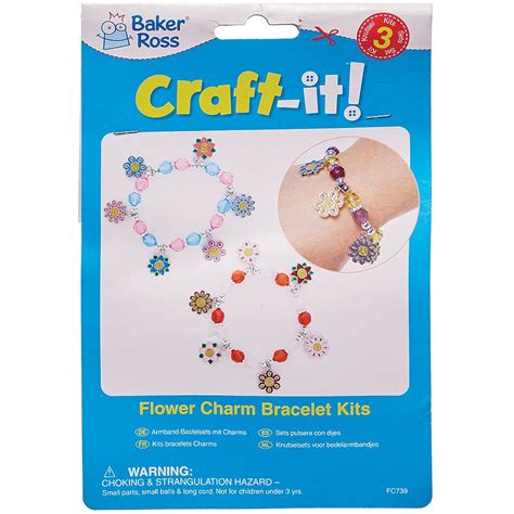 Flower Charm Bracelet Kits Baker Ross