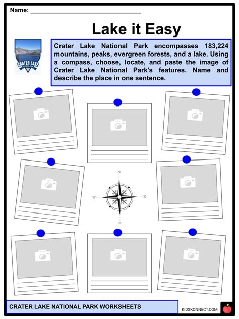 Crater Lake National Park Worksheets Volcano Climate Flora And Fauna
