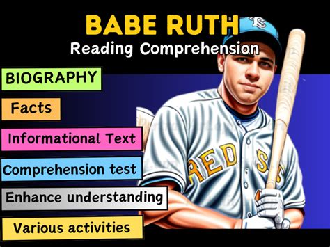 Babe Ruth Biography Facts Reading Comprehension Information Text