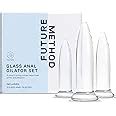 Amazon Glass Anal Dilator Set Piece Trainer Butt Plug Kit Body Safe Borosilicate Glass