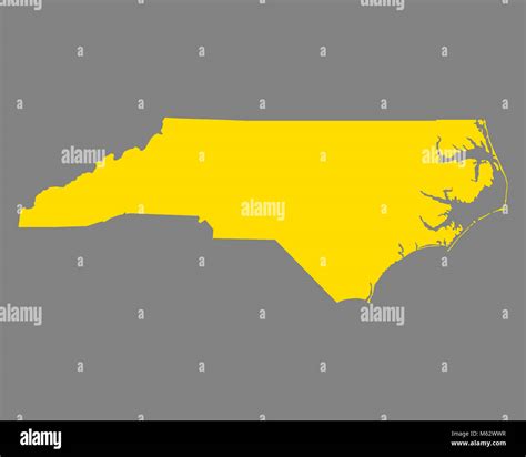 Map Of North Carolina Stock Photo Alamy