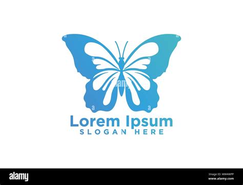 Abstract Butterfly Logo Template Simple Vector Logo Illustration Stock