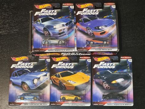 Hot Wheels Fast And Furious Fast Imports Nissan Skyline R Nissan Silvia S Ford Escort