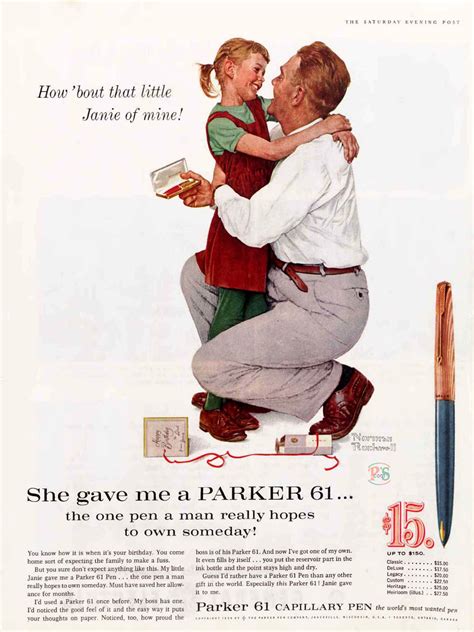 Norman Rockwell And The Parker Pen Co Parkersheaffer