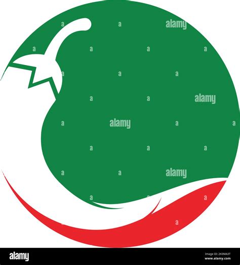 Red Hot Natural Chili Icon Template Vector Illustration Stock Vector Image Art Alamy