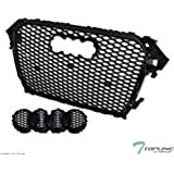 Amazon Euro Rs Design Front Sport Hex Mesh Honeycomb Grill Black