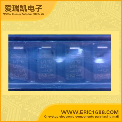 SS12 SBD Schottky Barrier Diodes 20v 1A 500mV/0.5V SMA/DO-214AC marking ...