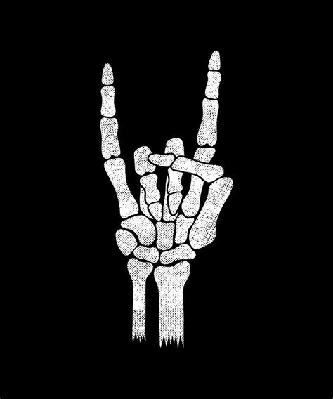 Skeleton Rock Hand Sign