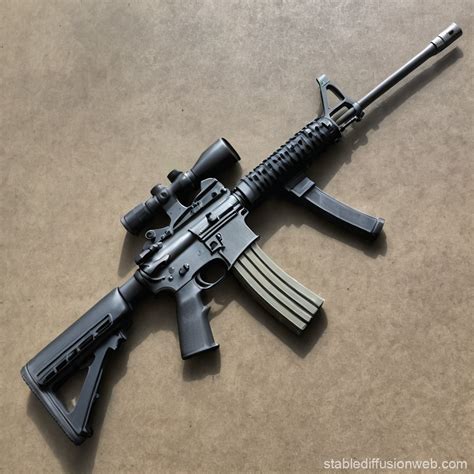 M4a1 Assault Rifle Stable Diffusion Online