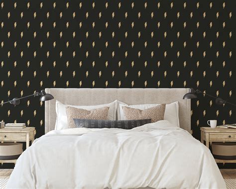 Custom Kids Peel and Stick Wallpaper, Removable Wallpaper Lightning