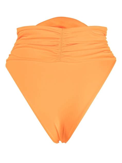 Magda Butrym High Waisted Flower Bikini Bottoms Farfetch