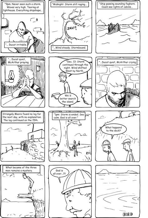 Brown Comics The Eilean Mor Lighthouse