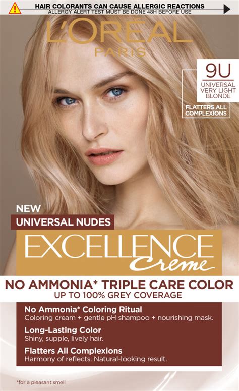 LOréal Paris боя за коса EXCELLENCE Nudes U Universal Very Light Blonde PINK PANDA