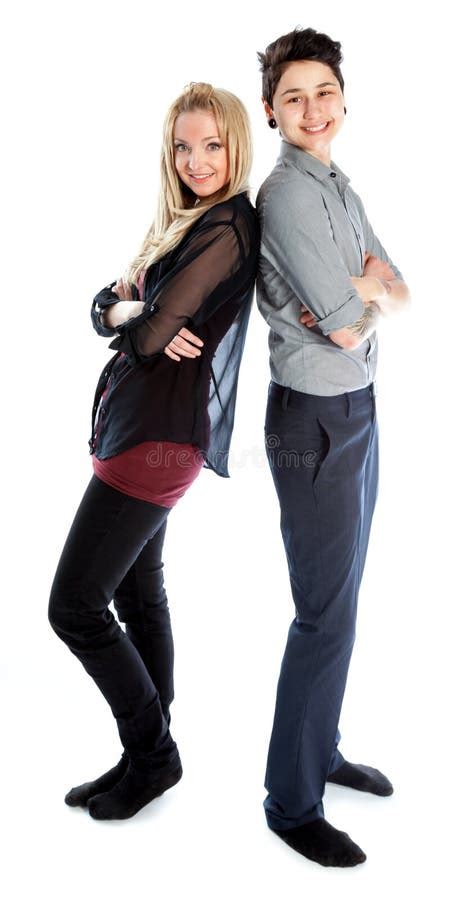 Same Sex Couple Isolated On White Background Stock Image Image Of Ethnicity Head 34201889