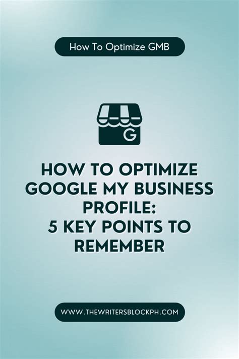 The Words How To Optimize Google My Business Profile Key Points To