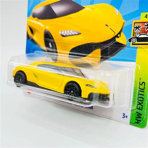 Koenigsegg Gemera Hot Wheels Exotics Edition Collectible Miniature Replica Expensive Yellow