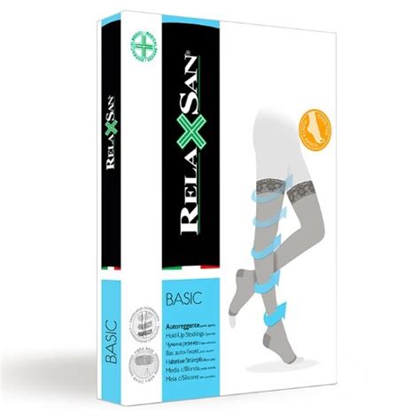 Relaxsan basic чулки компрессионные stay-up 280den 2 класс/22-27mmhg ...
