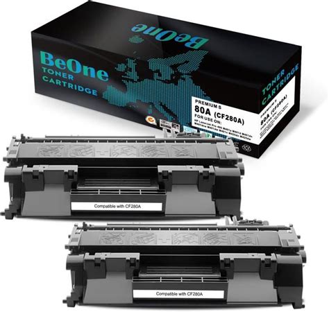 2X 80A CF280A 80X CF280X Cartouches de Toner Compatibles pour HP ...