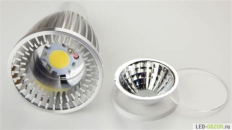 Тест светодиодной лампы GU 5.3 220V MR16