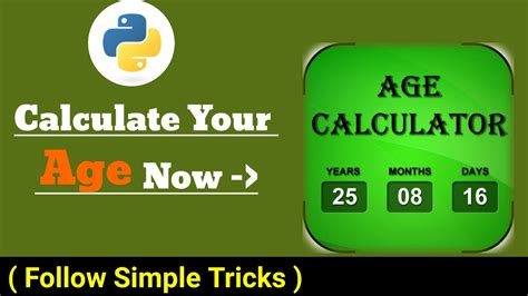 How To Create Age Calculator Using Python Tkinter Python Project App Using Tkinter Mini