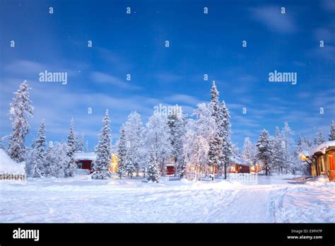 Winter landscape Sweden Lapland Stock Photo - Alamy