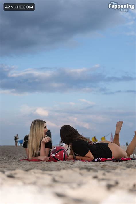 Claudia Romani Sexy Seen With Babe Marta Shows Off Her Hot Ass And Cleavage At South Beach Aznude