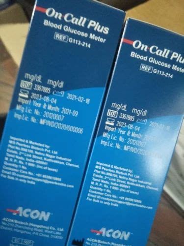 On Call Plus Blood Glucose Meter at ₹ 460 | On Call Plus Glucometer ...