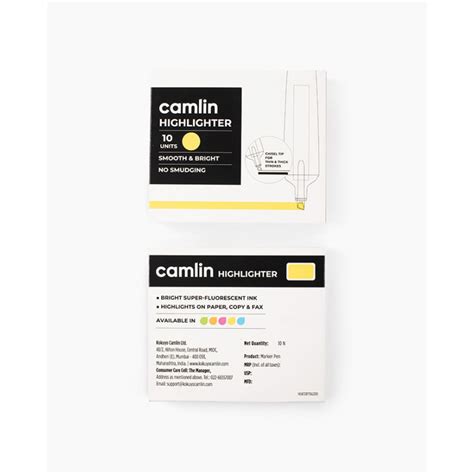 Camlin Highlighter Pen Yellow