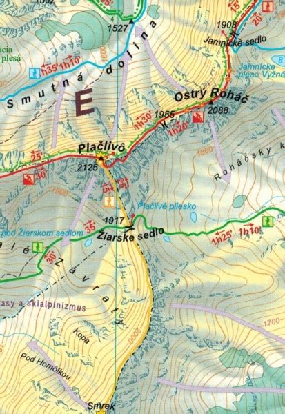 Tatry Zachodnie Mapa Turystyczna Tatra Plan